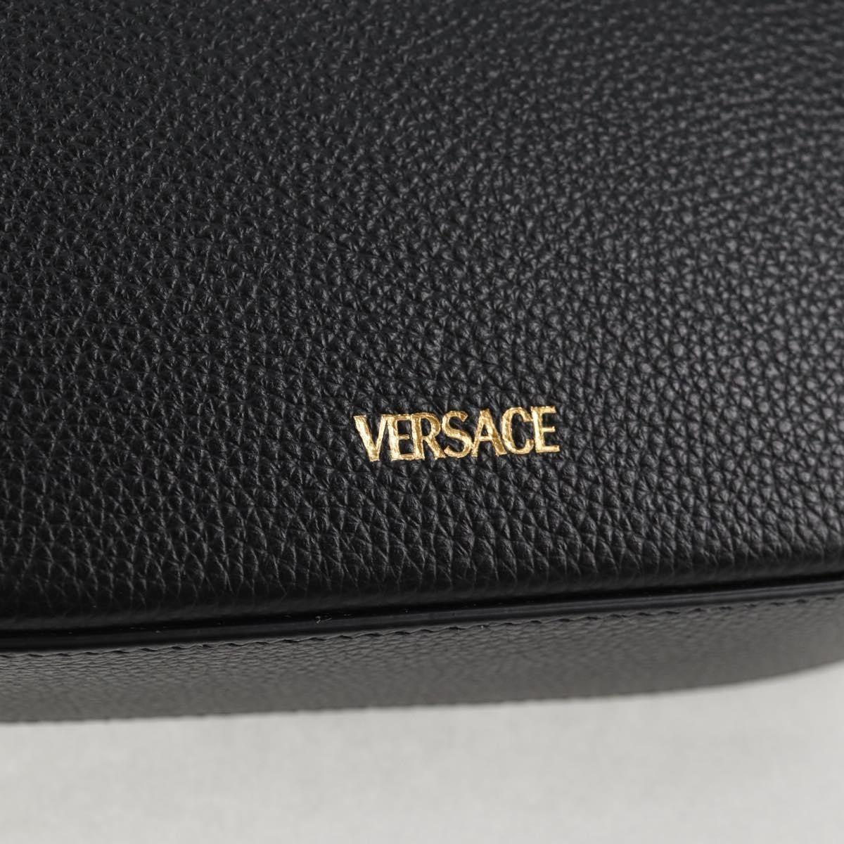 Versace Virtus Flap Messenger Bag Leather