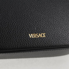 Versace Virtus Flap Messenger Bag Leather