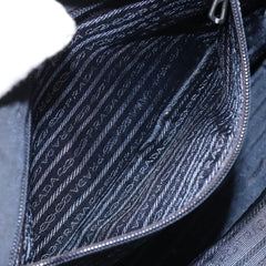 Prada Metal Handles Tote Tessuto
