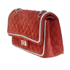 Chanel Reissue 2.55 Flap Bag Quilted Suede with Metallic Calfskin
