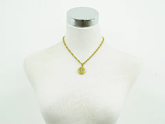 Chanel Vintage Medallion Necklace Metal
