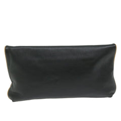 Celine Logo Triomphe Pouch Leather