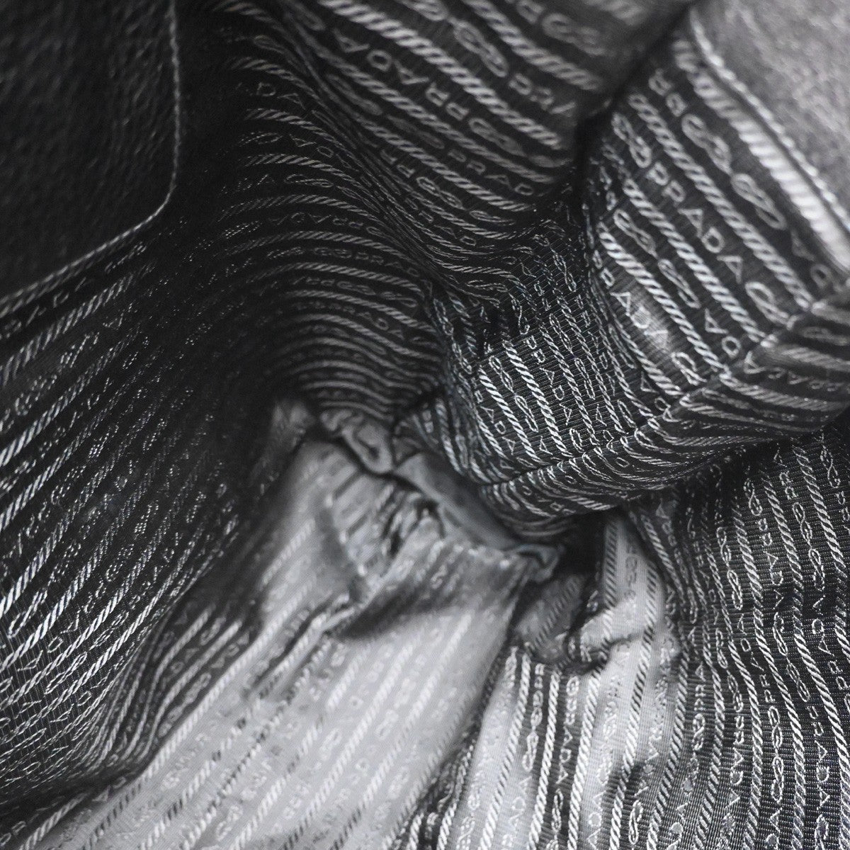 Prada Embossed Logo Convertible Open Tote Vitello Daino