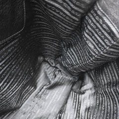 Prada Embossed Logo Convertible Open Tote Vitello Daino