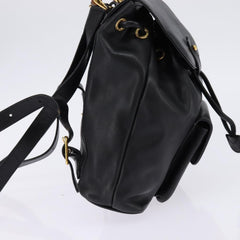 Gucci Vintage Bamboo Backpack Leather