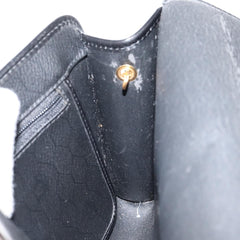 Christian Dior Vintage Honeycomb Flap Crossbody Bag Coated Canvas