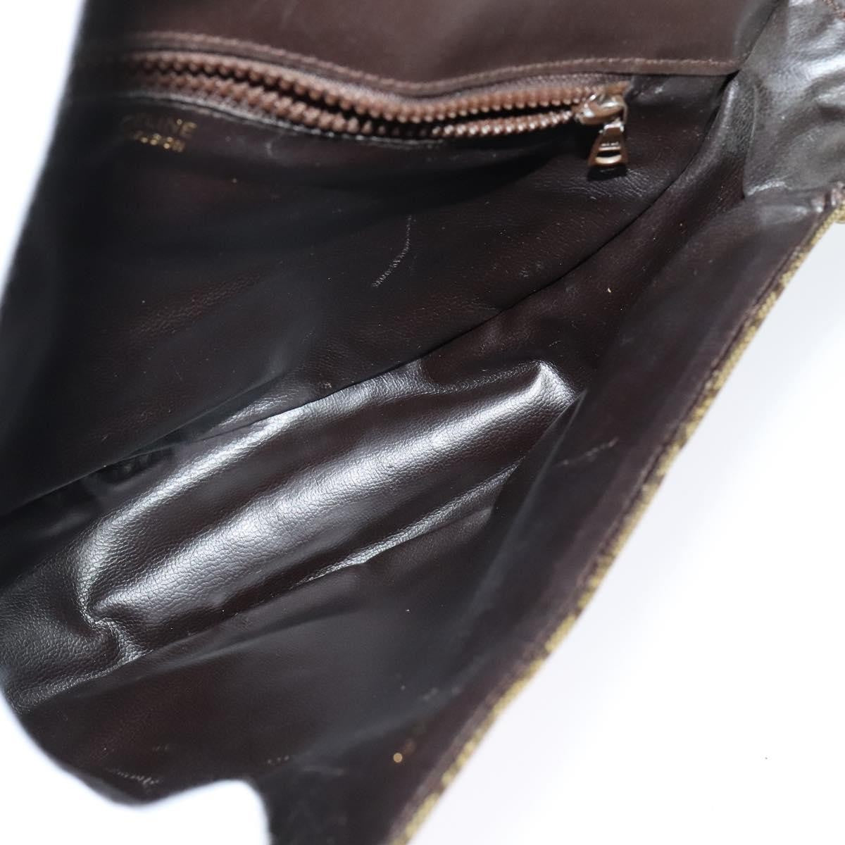 Celine C Sulky Shoulder bag Canvas and Leather