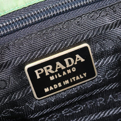 Prada Metal Handles Tote Tessuto
