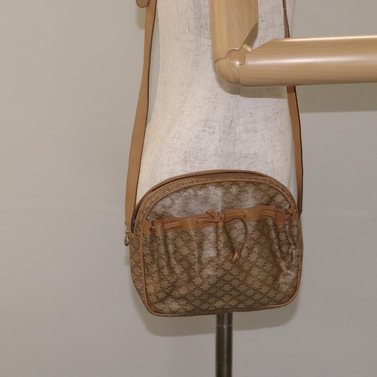 Celine Vintage Macadam Shoulder Bag Macadam Canva  Vinyl