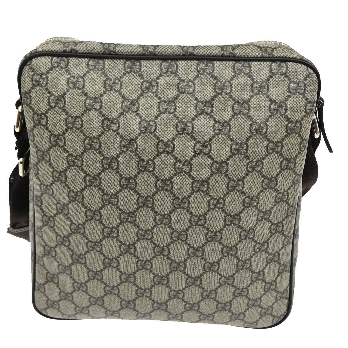 Gucci Front Zip Messenger GG Coated Canvas