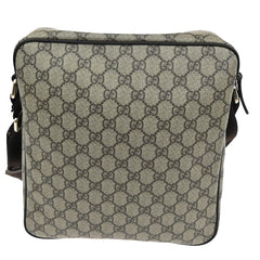 Gucci Front Zip Messenger GG Coated Canvas
