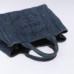 Prada Canapa Convertible Tote Denim