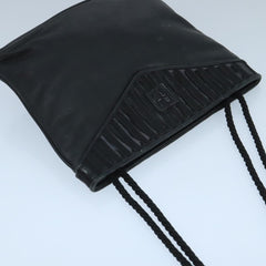 Fendi FF Logo Stamp Zip Pouch Printed Leather