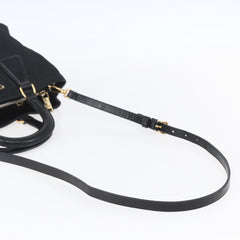 Prada Convertible Top Handle Tote Tessuto with Vernice Saffiano Leather