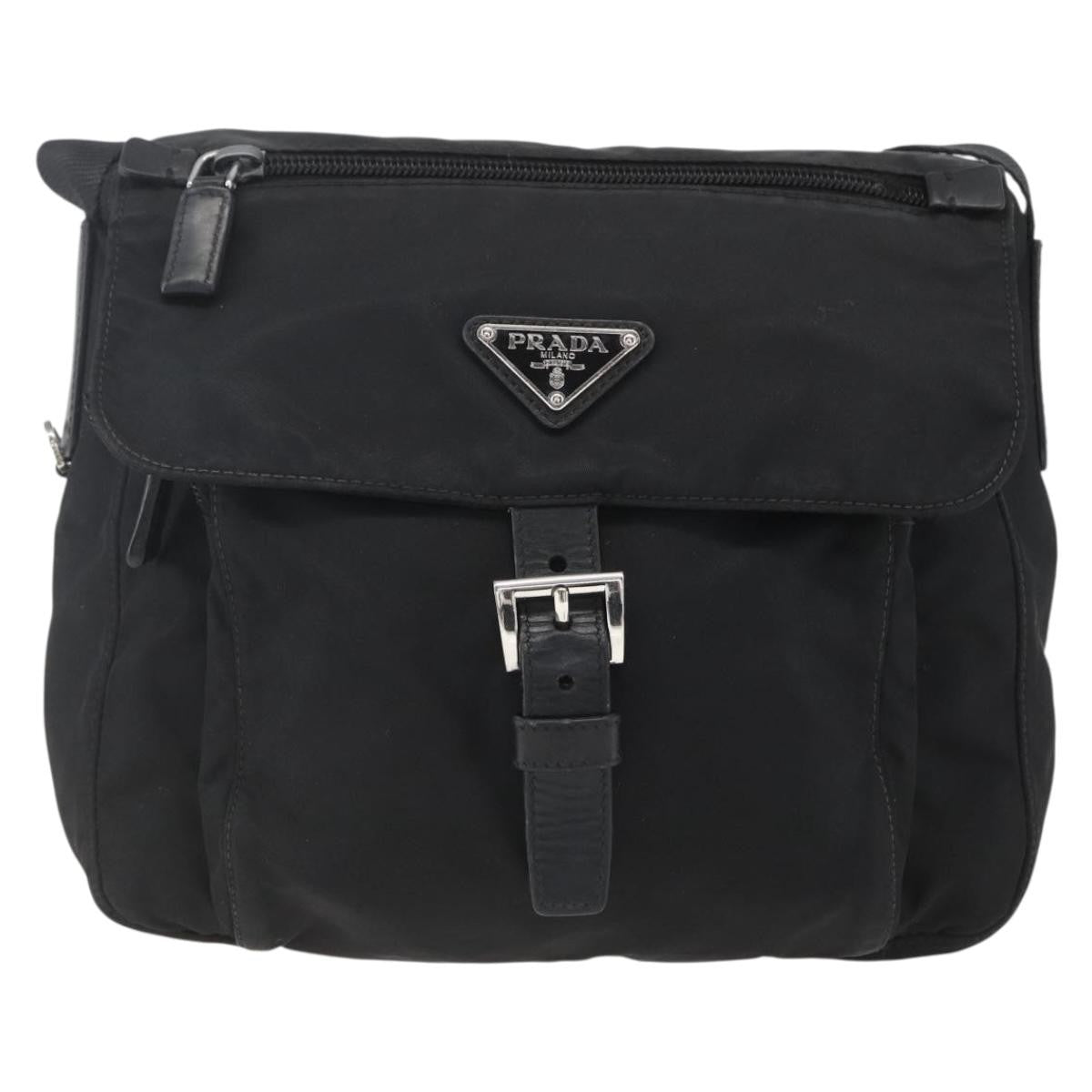 Prada Buckle Messenger Bag Tessuto