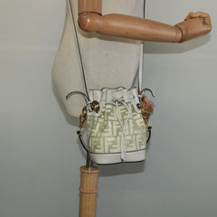Fendi FF Logo Mon Tresor Bucket Bag Canvas