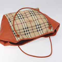 Burberry Canterbury Panels Tote Haymarket Coated Canvas and Leather