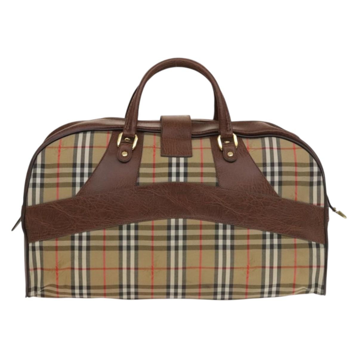 Burberry Nova check boston bag Canvas