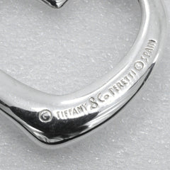 Tiffany & Co. Elsa Peretti Open Heart Pendant Necklace silver