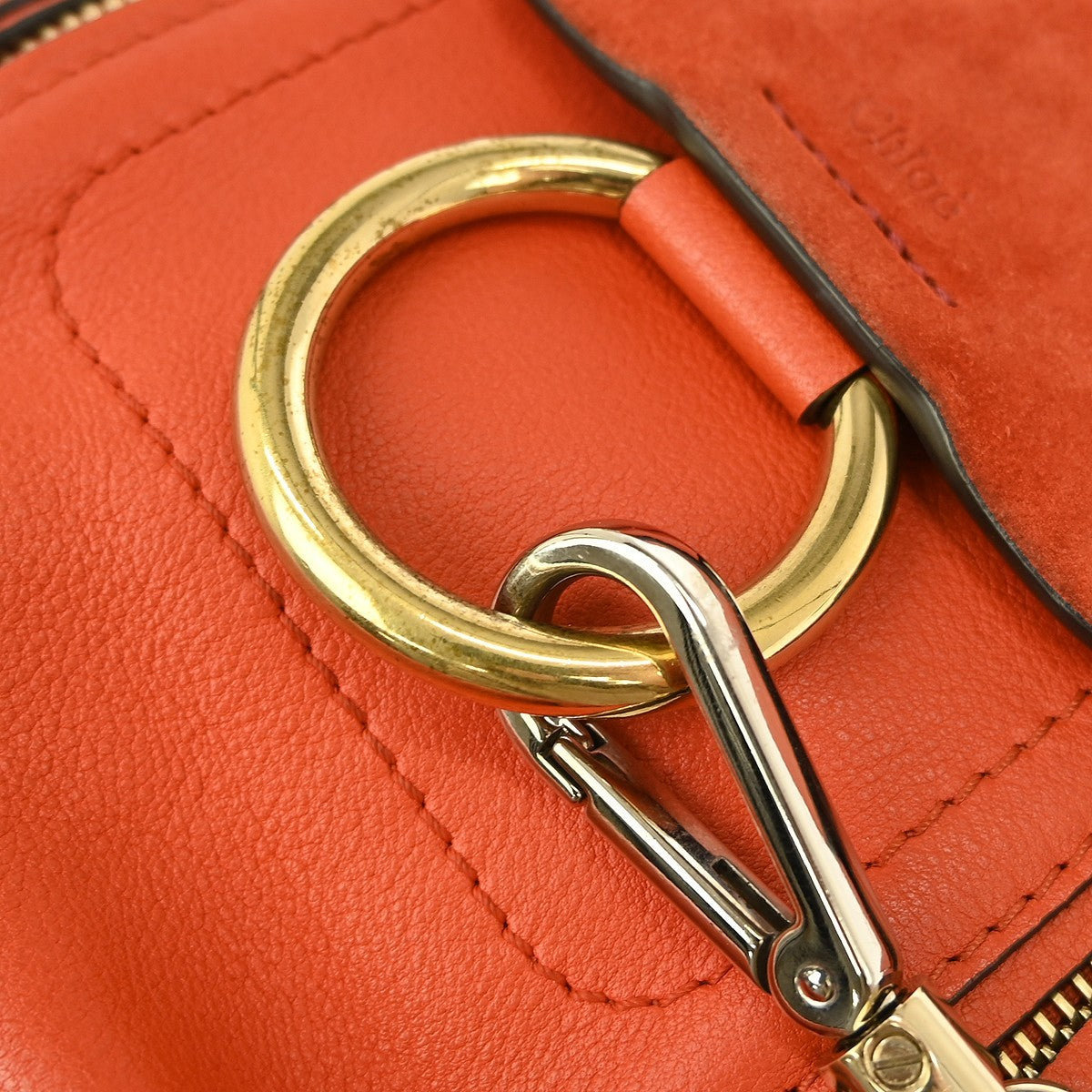 Chloe Faye Backpack Leather and Suede