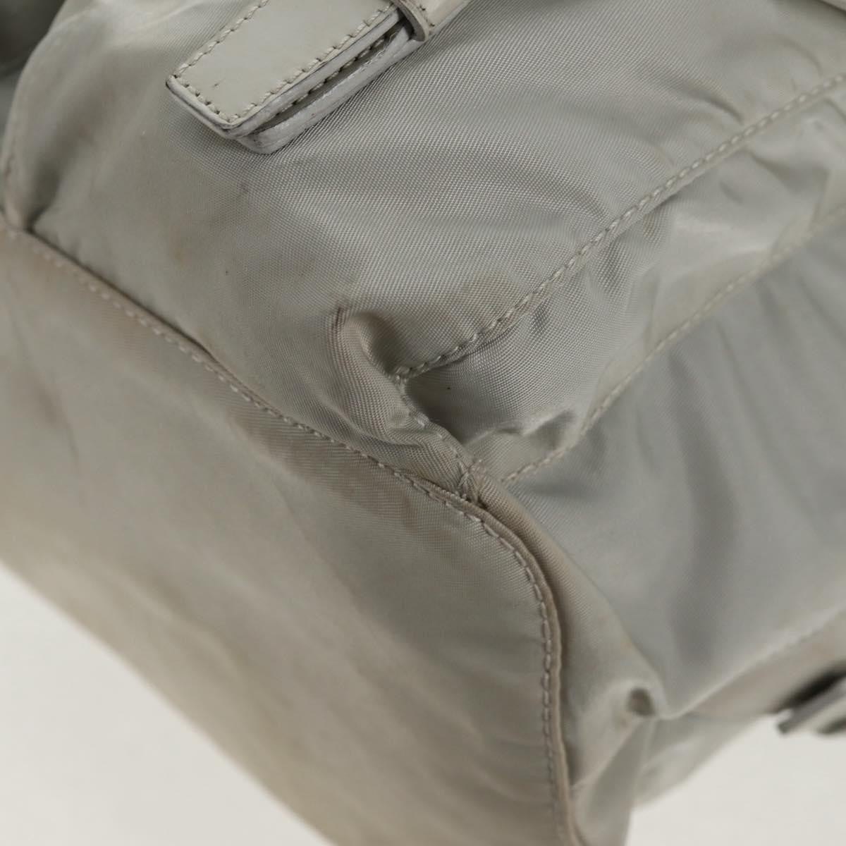 Prada Double Pocket Backpack Chain Shoulder Bag Re-Nylon