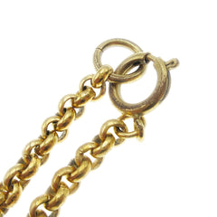 Chanel CC Heart Pendant Necklace Metal