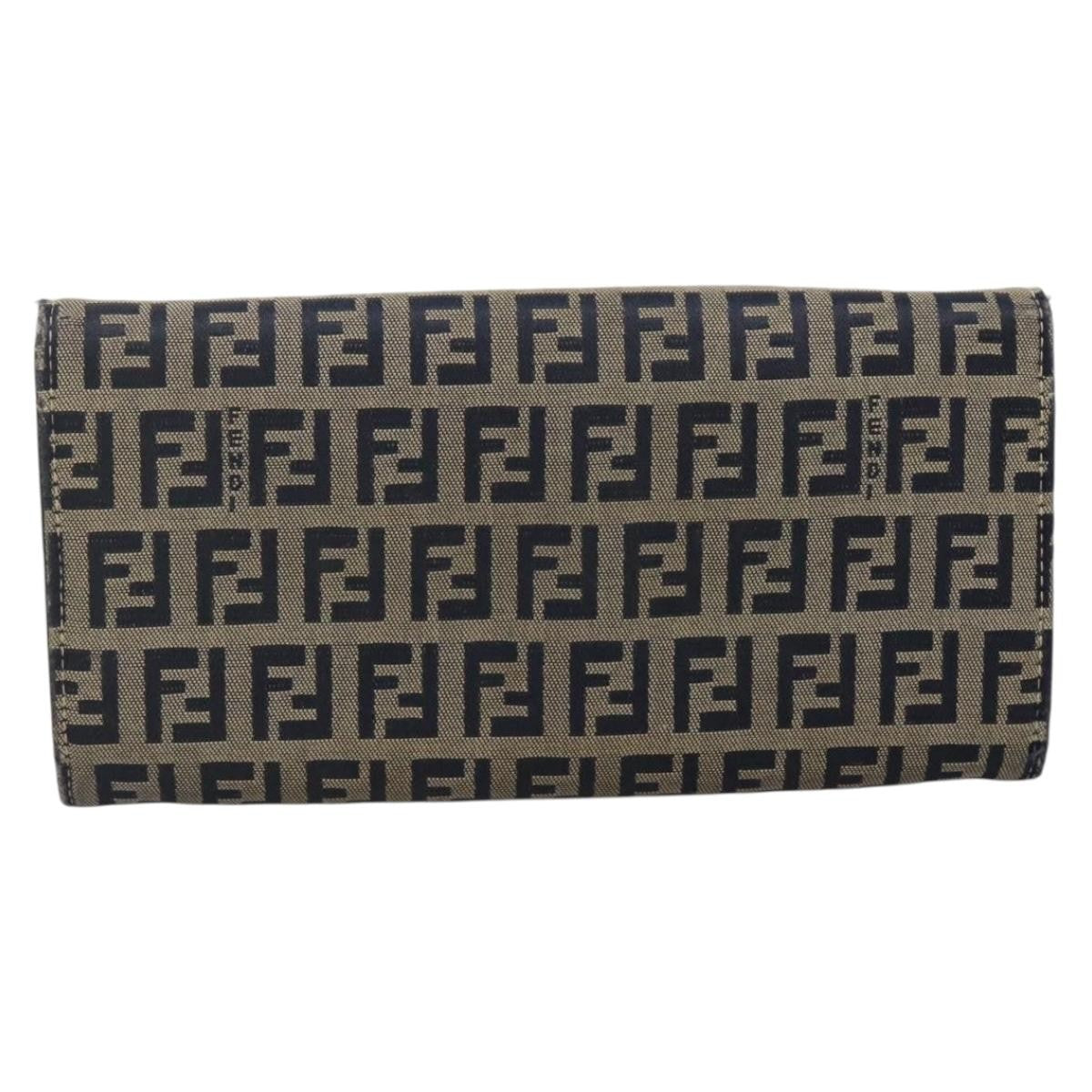 Fendi FF Continental Wallet Canvas