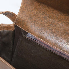 Gucci Vintage Flap Shoulder Bag Leather