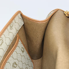 Christian Dior Vintage Honeycomb chain Canvas