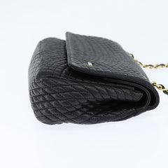Bally Vintage Chain Shoulder Bag Quilted Leather
