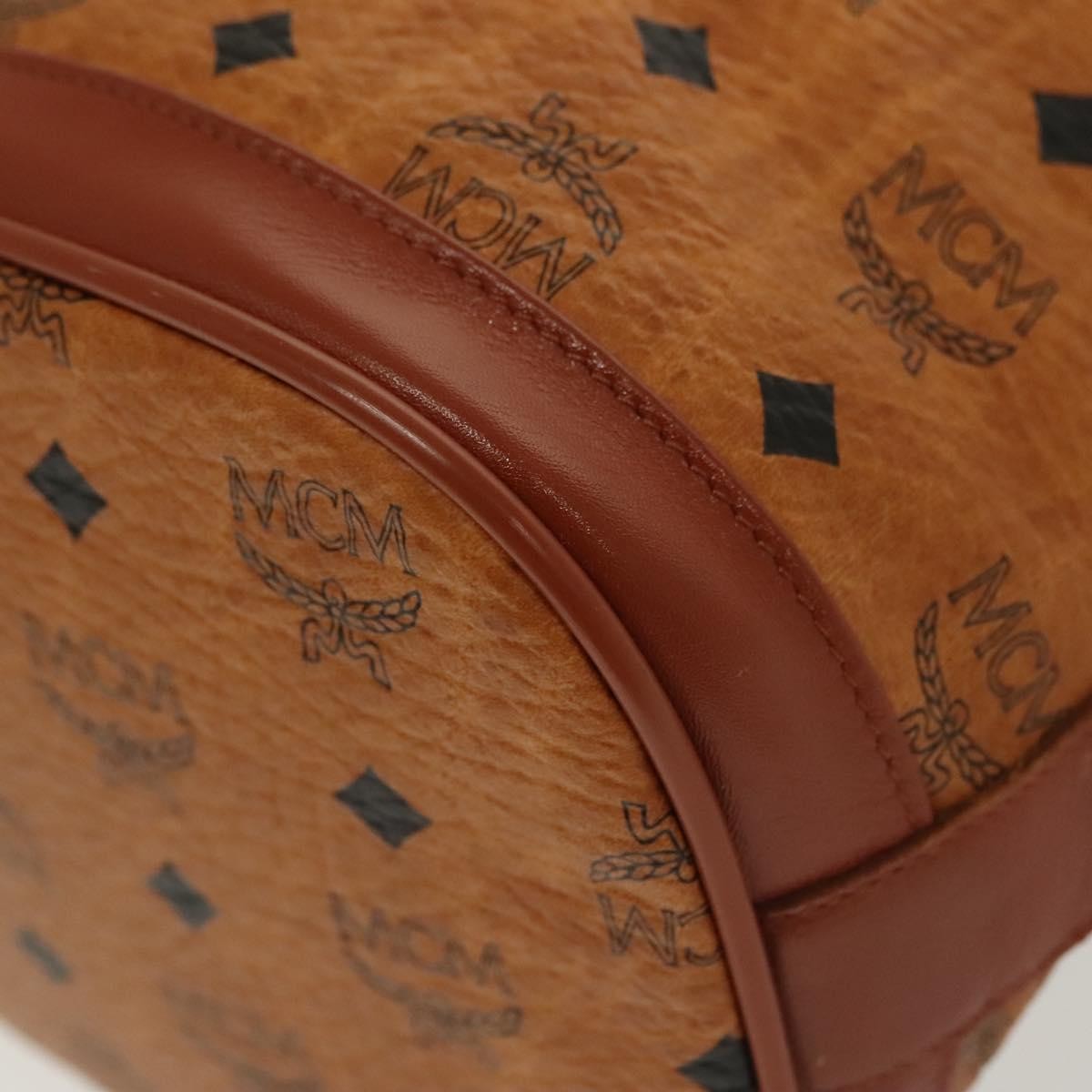 MCM Drawstring Shoulder Bag Leather