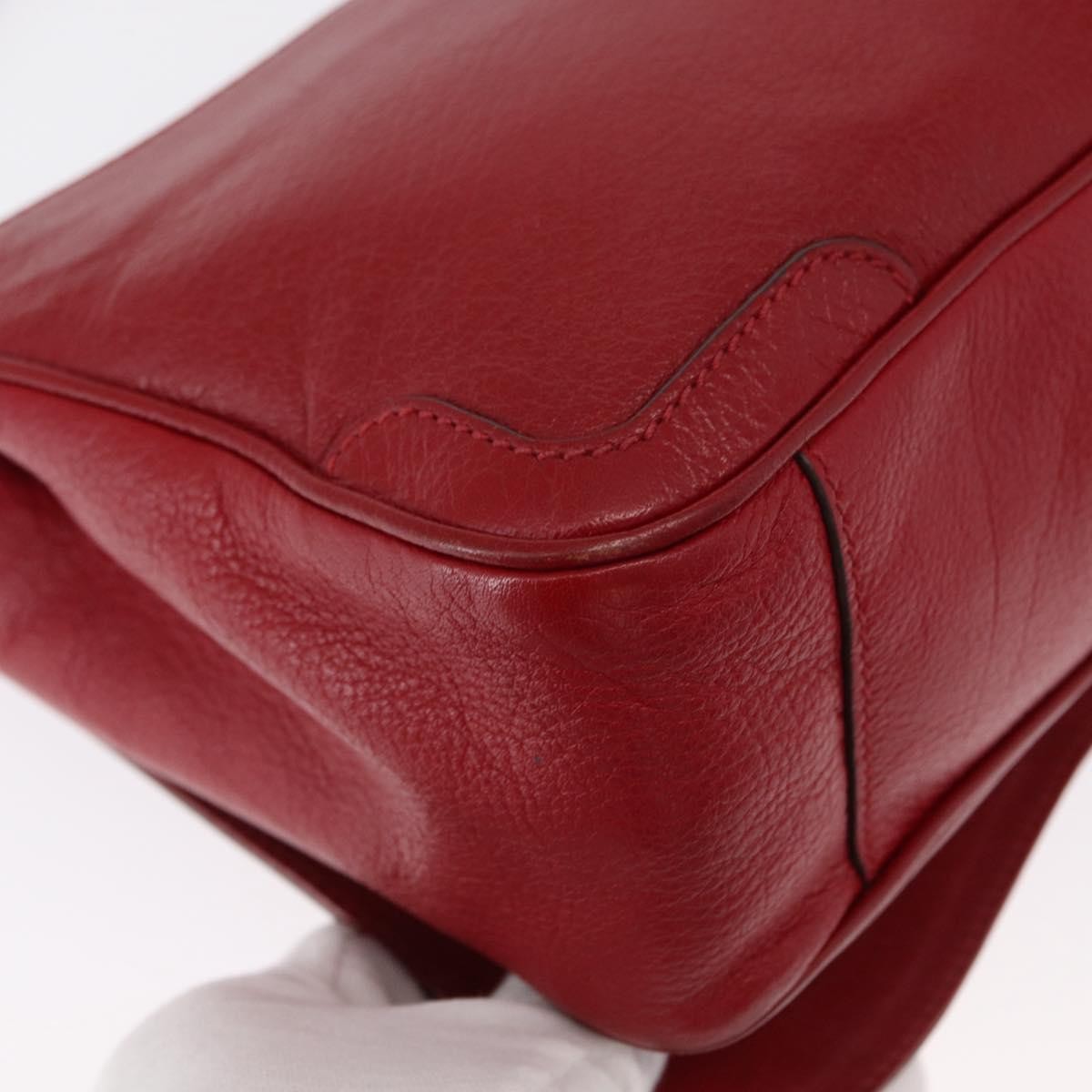 Salvatore Ferragamo Gancini Shoulder Bag Leather