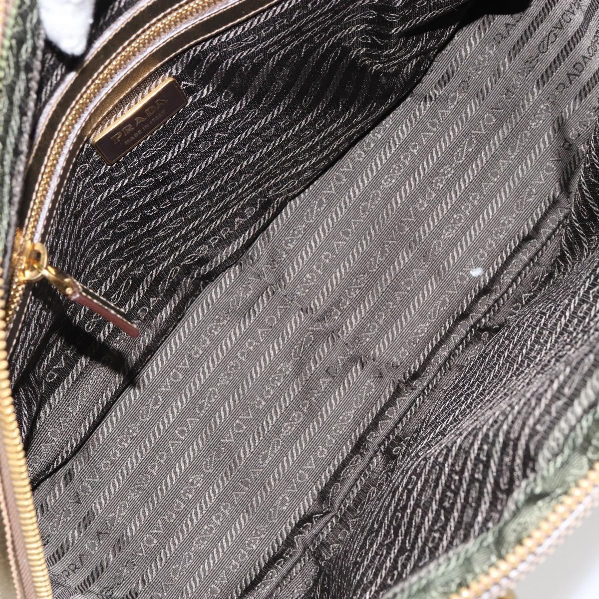 Prada Bowler Bag Canvas with Leather