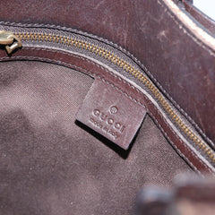 Gucci Belted Bucket Tote GG Canvas with Leather