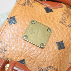 MCM Visetos Handbag Canvas and Leather