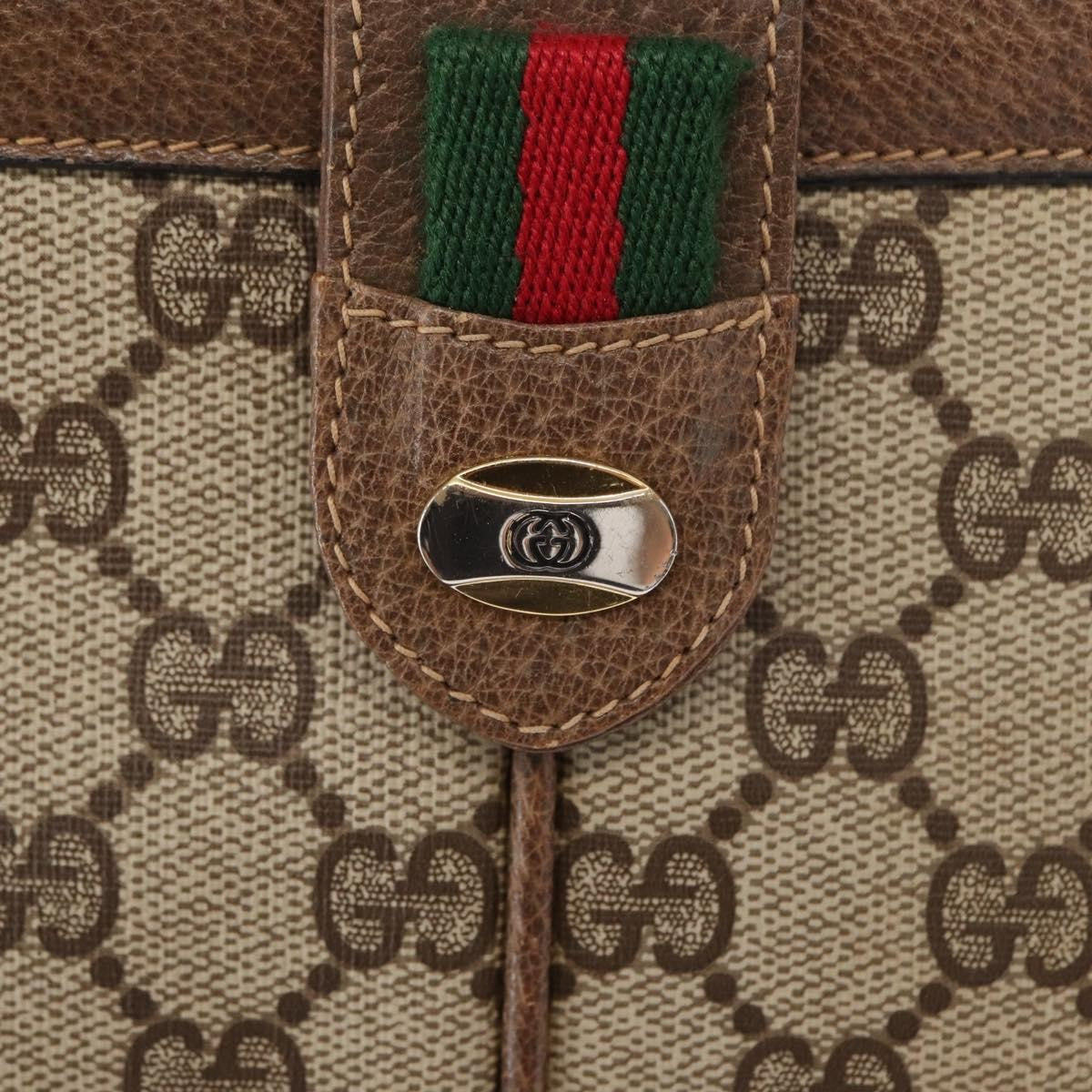 Gucci Vintage Shoulder Bag GG Coated Canvas