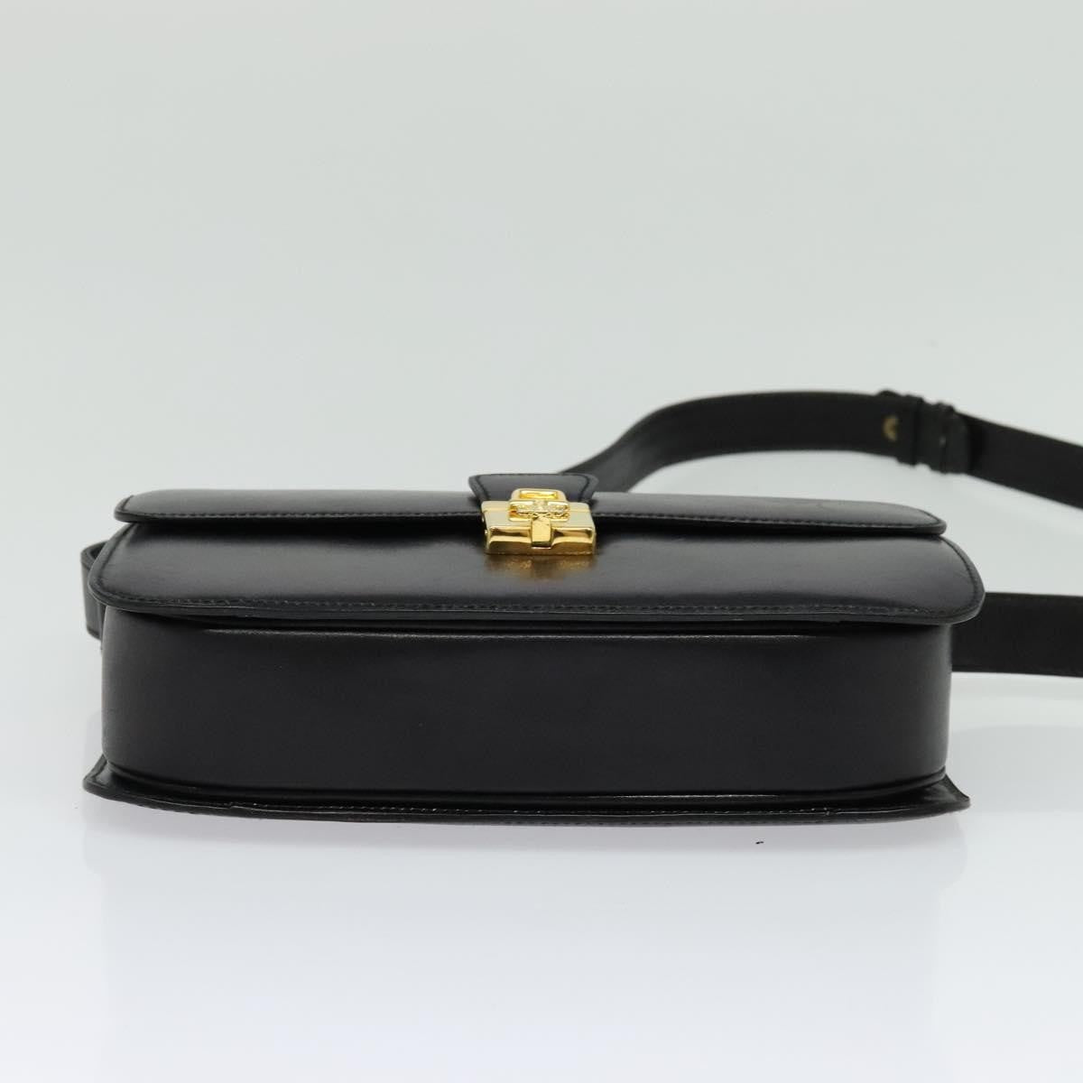 Celine Vintage Flap Shoulder Bag Leather