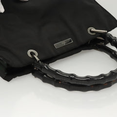 Gucci Vintage Bamboo Handle Tote Nylon