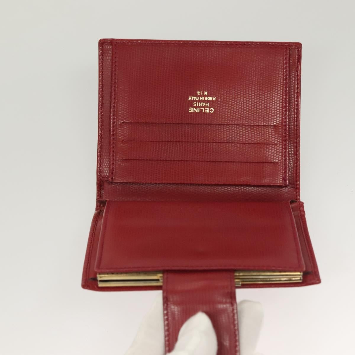 Celine Circle Logo Compact Wallet Leather