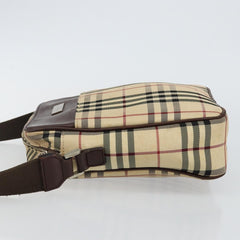 Burberry Zip Messenger Bag Nova check Canvas and Leather