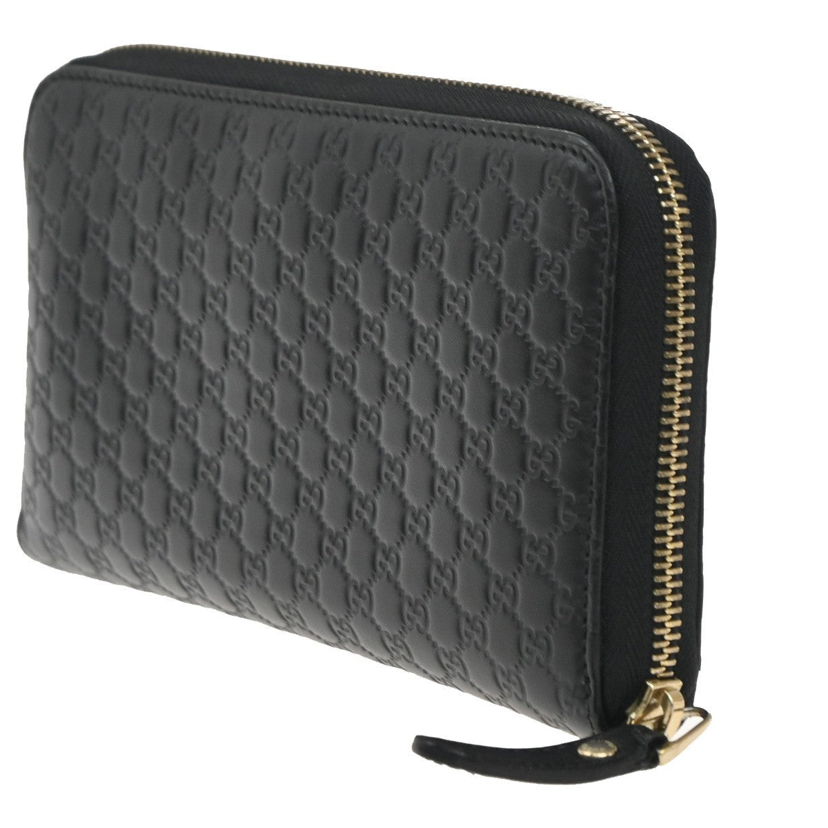 Gucci Signature Zip Around Wallet Guccissima Leather