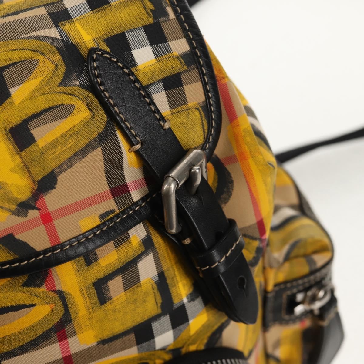 Burberry Graffiti Rucksack Backpack Vintage Check Canvas