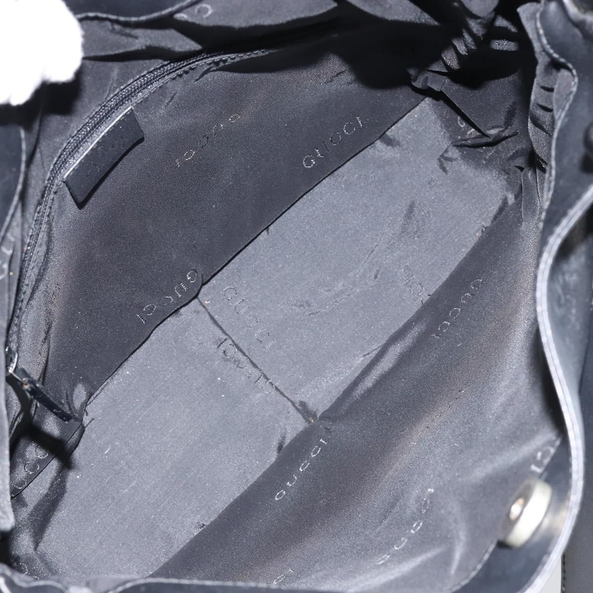 Gucci Vintage Bamboo Handle Open Hobo Leather