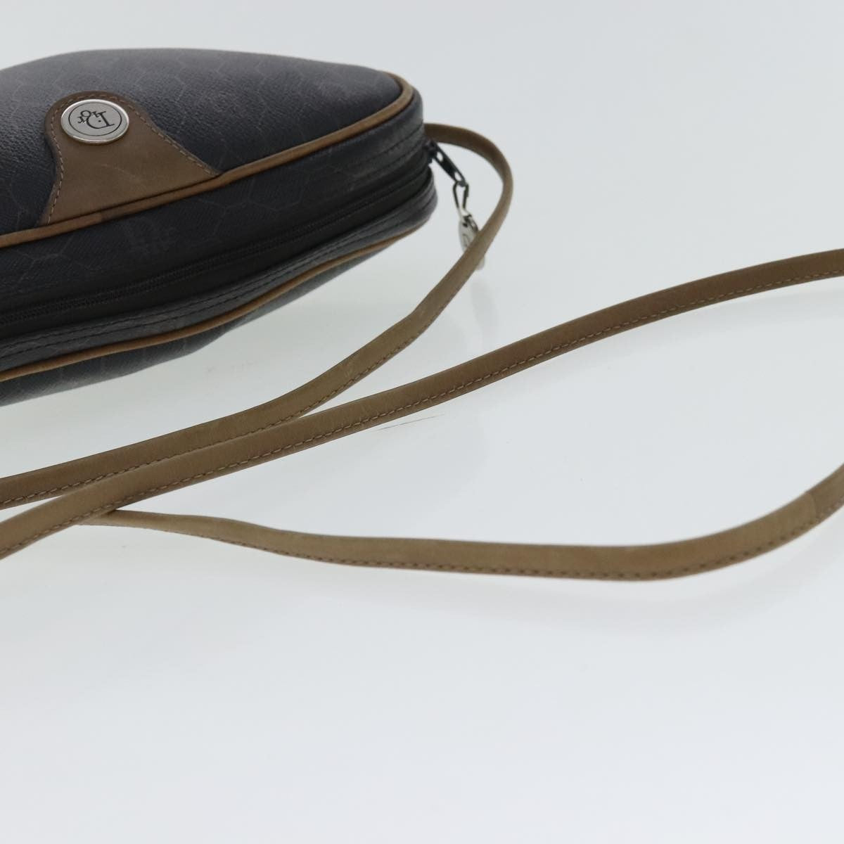 Christian Dior Vintage Honeycomb Shoulder Bag Canvas