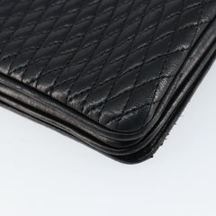 Bally Vintage Chain Shoulder Bag Quilted Leather