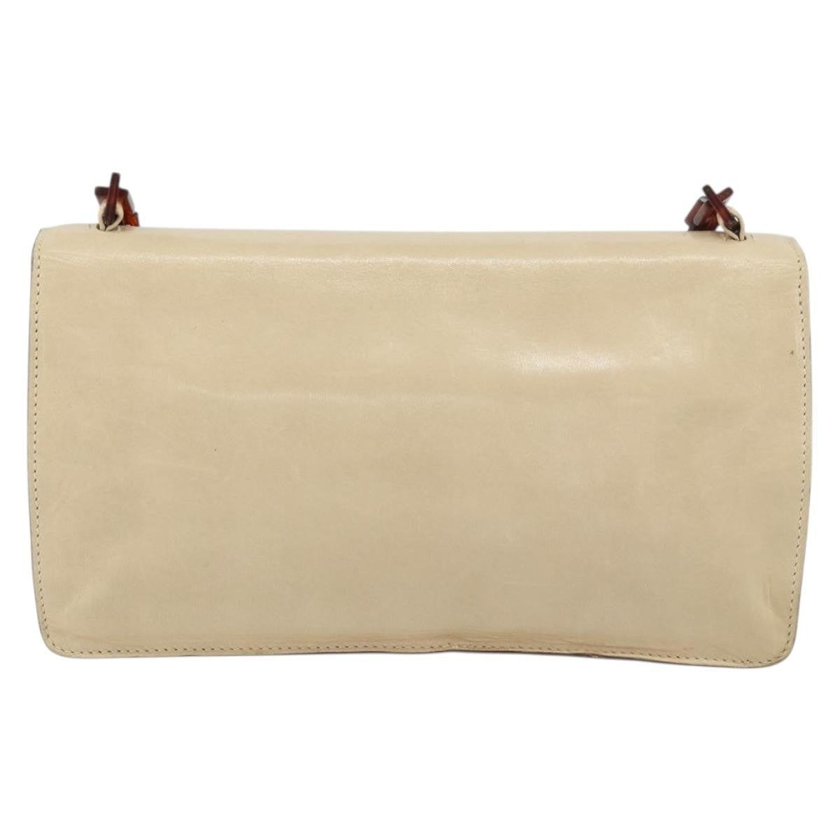 Prada Flap Shoulder Bag Leather