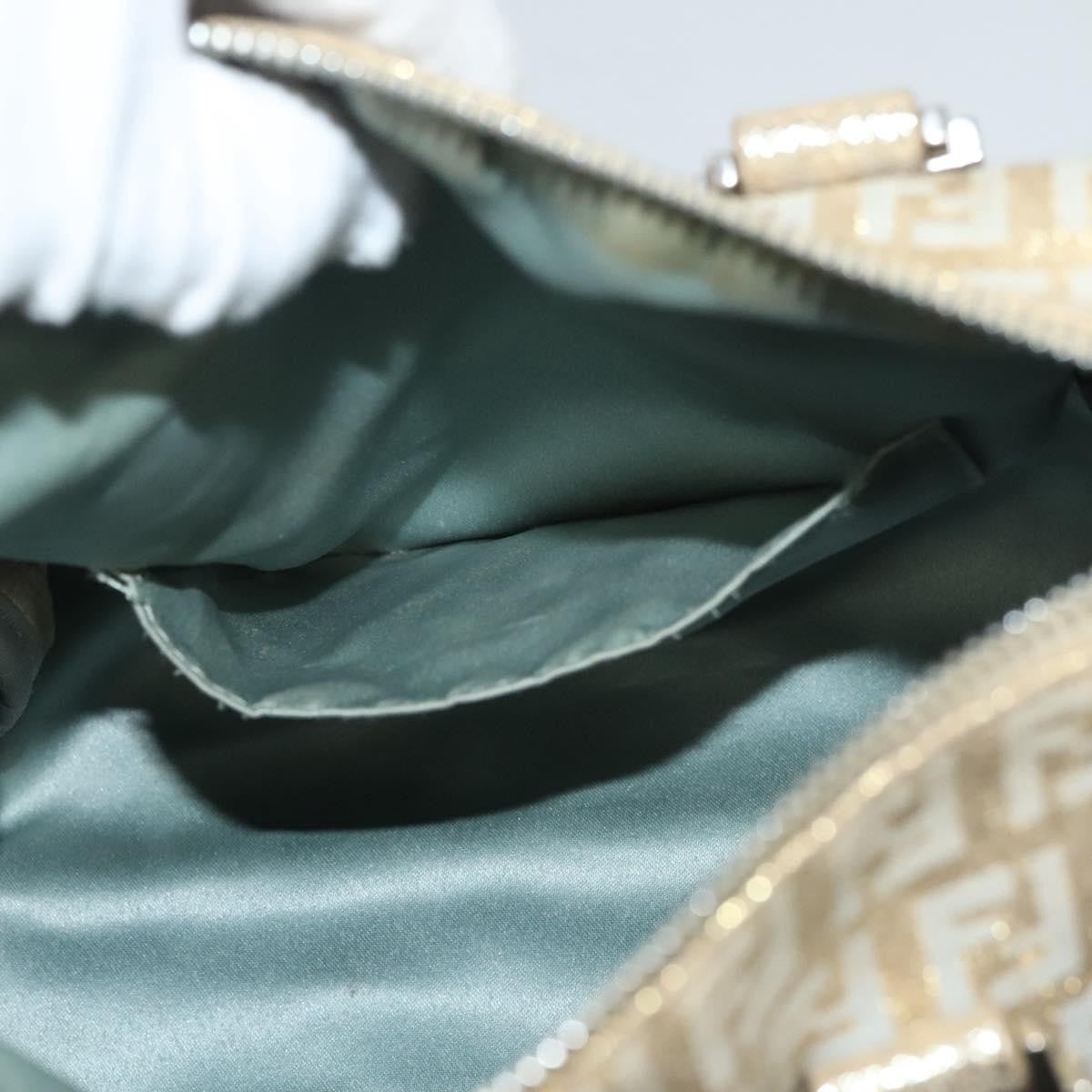 Fendi Boston Bag Zucchino Lurex Canvas