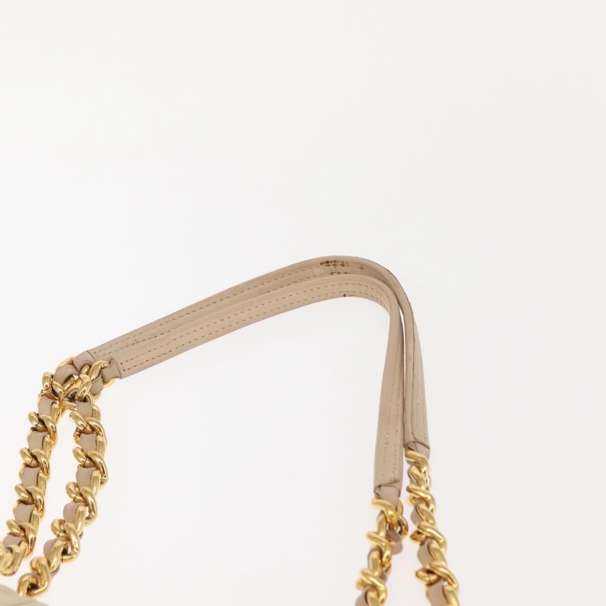 Prada Chain Front Zip Tote Quilted Tessuto