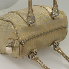 Fendi Boston Bag Zucchino Lurex Canvas