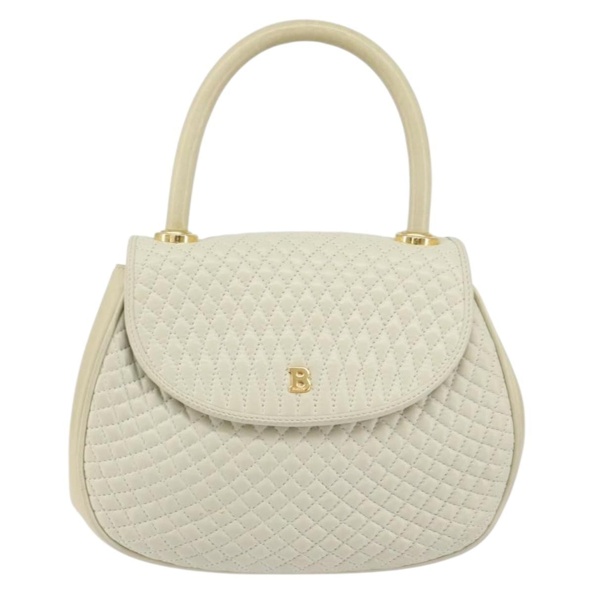 Bally Vintage Handbag Quilted Leather